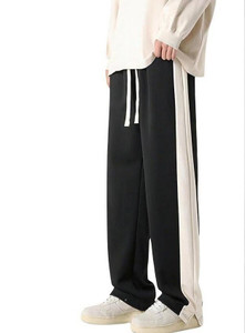 MACK JONNEY Colorblock Men Black Track Pants
