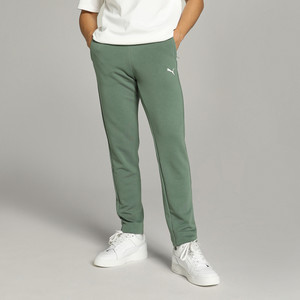 PUMA Solid Men Green Track Pants