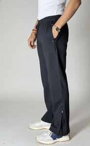 Angel Solid Men Black Track Pants