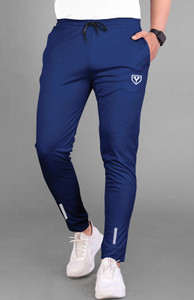 Yazole Printed Men Dark Blue Track Pants