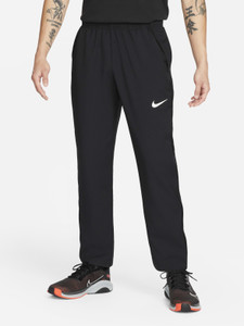 NIKE Dri-FIT Self Design Men Black Track Pants