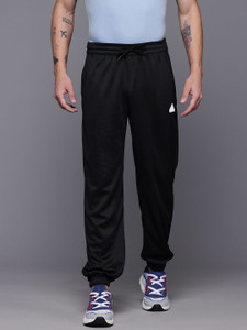 ADIDAS Printed Men Black Track Pants