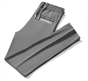 Lripsome Solid Men Grey Track Pants