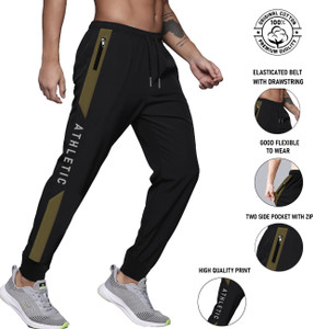 JUGULAR Printed Men Black Track Pants
