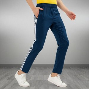 Lesoul Striped Men Blue Track Pants