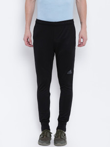 ADIDAS Solid Men Black Track Pants
