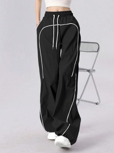 Rajovati Solid Women Black Track Pants