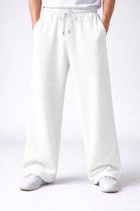 HUSTLEWELL Men White Loose Fit Trousers - Image 5