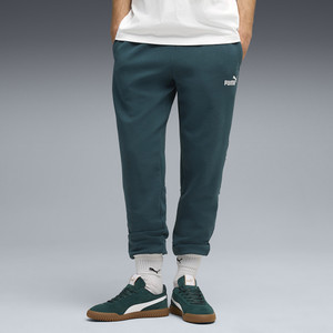 PUMA Solid Men Green Track Pants