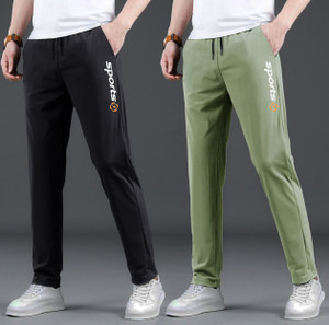 ROYSTER CALLUS Solid Men Green, Black Track Pants