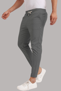 Yazole Solid Men Grey Track Pants