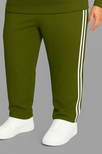 VIshalknitwears Striped Men Olive Track Pants