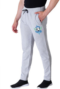 Kartblack Solid Men Grey Track Pants