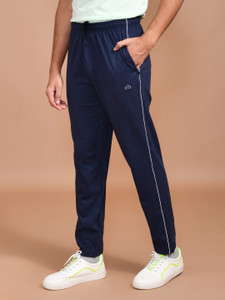 SKYKNIT Striped Men Dark Blue Track Pants