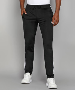 ADIDAS Striped Women Black Track Pants