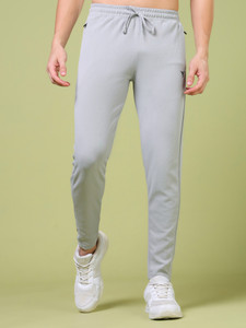 TECHNOSPORT Solid Men Grey Track Pants - Image 6