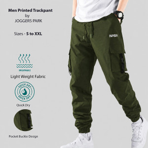 Joggers Park Striped Olive Track Pants - Image 4