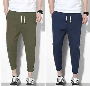 Reya Solid Men Blue, Green Track Pants
