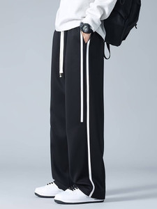 Paralians Solid Men Black Track Pants