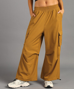 HRX by Hrithik Roshan Solid Women Yellow Track Pants