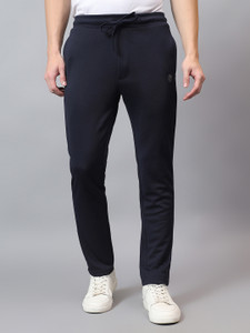 CANTABIL Solid Men Black Track Pants