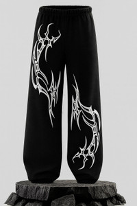 Boxman Graphic Print Men & Women Black Track Pants