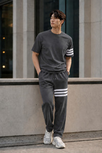 FUBACK Solid Men Track Suit