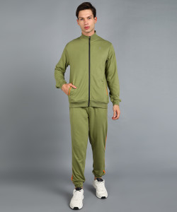 Adrenex Solid Men Track Suit