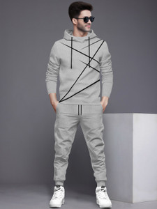 BLIVE Solid, Striped Men Track Suit