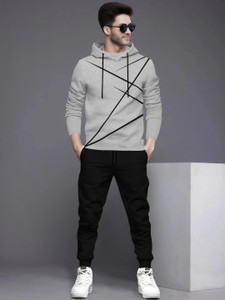 BLIVE Striped Men Track Suit