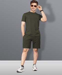 VeBNoR Solid Men Track Suit