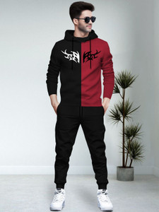 BLIVE Striped Men Track Suit