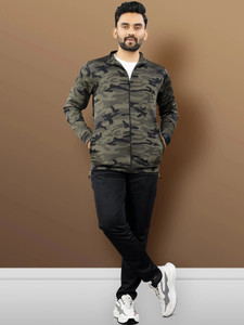 VeBNoR Solid Men Track Suit