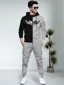 BLIVE Striped Men Track Suit