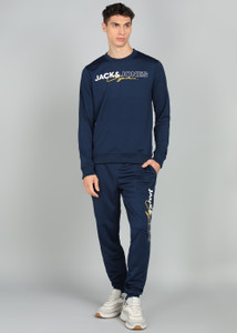 JACK & JONES Printed Men Track Suit