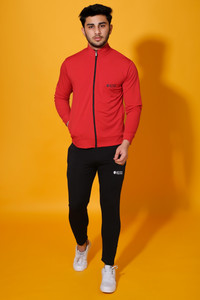 Veltick Solid Men Track Suit