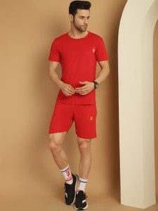 MACK JONNEY Solid Men Track Suit