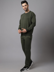 MACK JONNEY Solid Men Track Suit