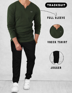 TRIPR Solid Men Track Suit