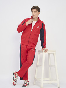 COLORVIBES Self Design Men Track Suit