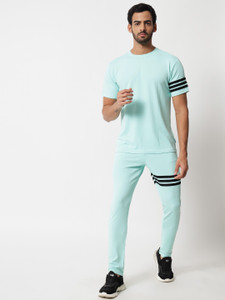 RABBY Striped Men Track Suit