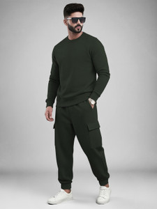 TRIPR Solid Men Track Suit