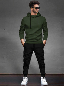 BLIVE Solid Men Track Suit
