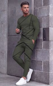KELONBRO Geometric Print Men Track Suit