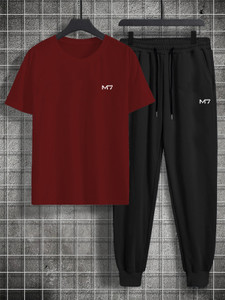 M7 By Metronaut Solid Men Track Suit