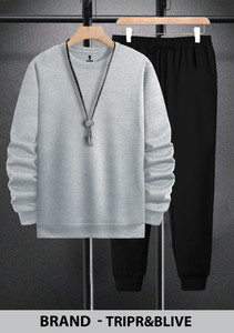 BLIVE Self Design Men Track Suit