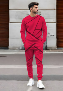 Trend Twist Printed Men Track Suit