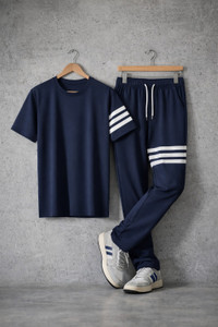 MOJAMEDI Striped Men Track Suit