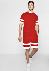 Hubris Apparels Striped Men Track Suit