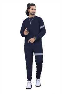 HZIRO Striped Men Track Suit